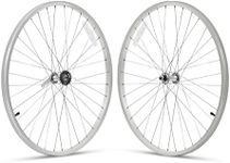 Firmstrong 1-Speed Beach Cruiser Bicycle Wheelset, Front/Rear, Silver, 26"