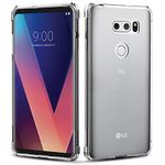 Plus Ultra Clear Slim Shockproof Anti-Slip Grip Soft Transparent Back Cover Case for LG V30+ (LG V30Plus)