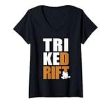 Womens Trike Drift Motorized Drifting Tricycle Drift Trike V-Neck T-Shirt