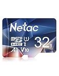 Netac 32GB Micro SD Card Micro Mini SD Card SDHC UHS-I Memory Card, High Speed TF Card up to 90MB/s - Full HD Video Recording U1, Class10, V10, A1