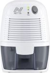 NETTA Dehumidifier 500ml Mini Air Dehumidifier for Damp, Mould, Moisture, Portable and Ultra Quiet for Home, Bathroom, Bedroom, Kitchen, Wardrobe, Basement - Grey [Energy Class A+++]