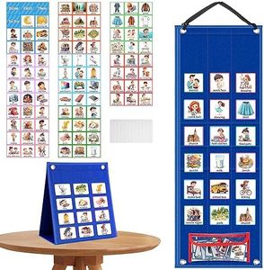 Visual Timetable for Autistic Children Now and Next Board Autism With 96 Pecs Cards Communication Book for Autism Early Years Routine Chart for ASD ADHD Children