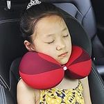 Kids Travel Pillow Toddler Chin Supporting Neck Pillow Baby Travel Pillow Safety Infant Head Neck Support for Car Seat Airplane Train Pushchair Child Soft Head Neck Pillow for Boys Girls 0-10 Years