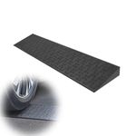 Ruedamann 1 5/8" Rise Rubber Threshold Ramp, 1500 Lbs Capacity Door Ramps for Wheelchairs, Non-Slip Threshold Ramps for Doorways, Curbs, Scooters, Power Chairs, Cuttable