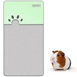 Guinea Pig Bedding Cage Liner for Midwest Size Guinea Pig Cage with Soft Burrow Pocket, Super Absorbent Fleece Blanket Upgraded Waterproof Bottom Pee Pad for Hamster Rabbit Hedgehog Bamboo Mat