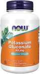 Now Foods, Potassium Gluconate, 99mg, 250 Vegan Tablets, Lab-Tested, Gluten Free, Soy Free, Vegetarian, Non-GMO