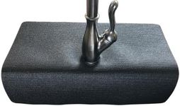 Comfy Kitchen Creations Splash Guard And Drip Catcher for kitchen faucets with a single sink (17”x 23”) - Black