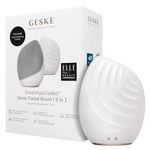 GESKE SmartAppGuided™ Sonic Facial Brush 5 in 1 | Vibrating Electric Facial Cleansing Brush | Soft Silicone Brush | Professional Facial Cleanser | Skin Cleanser & exfoliator | face Massager