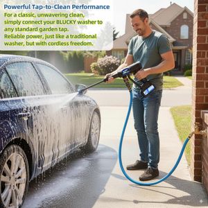 Cordless Pressure Washer 6-in-1 – Portable, Blue