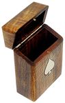 The Mind Challenge Wooden Playing or Poker Card box