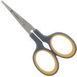 Westcott E-30444 00 Titanium Super Soft Grip Scissor, 10 cm, curved - Grey/Yellow