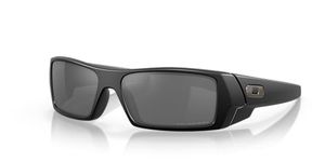 Oakley Men's OO9014 Gascan Rectangular Sunglasses, Matte Black/Black Iridium Polarized, 60 mm + 0