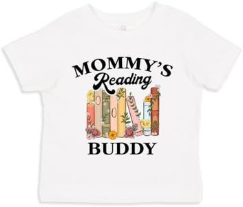 Mommy's Reading Buddy Toddler T-Shirt 3T White