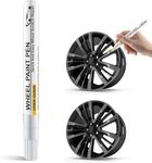 Matte Black Rim Touch Up Paint,Wheel Touch Up Kit Wheel Paint Rim Paint Pen Rim Paint For Car Wheel Repair Quick And Easy Repairs for Curb Rash, Scuff And Scratch,Rim Paint For Car Wheel Repair