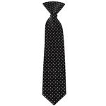 TIES R US Pre Tied Black Polka Dot Boys Tie Age 4-7