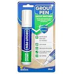 Grout Pen Ivory Tile Paint Marker: Waterproof Tile Grout Colorant and Sealer Pen - Ivory, Wide 15mm Tip (20mL)