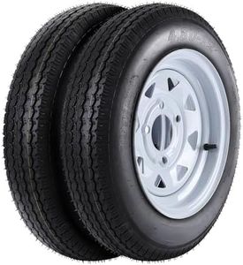 4.80-12 4.80x12 480-12 4.80-12 Trailer Tires with 12" Rims, 4 Lug on 4", Load Range C 6PR