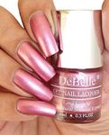 DeBelle Gel Nail Polish Chrome Glaze (Metallic Pink Nail Paint)|Non UV - Gel Finish |Chip Resistant | Seaweed Enriched Formula| Long Lasting|Cruelty and Toxic Free| 8ml