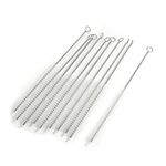 BIPEE Test Tube Washing Brush, 12mm Diameter, Nylon, White Color, Pack of 10