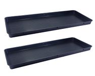 Britten & James SET OF 2 100cm x 40cm Growbag Super Trays from Use in the garden, greenhouse, for hydroponics, oil drain tray, muddy boots, litter tray etc.