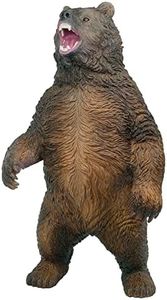 Gemini&Genius Safari Animal Toys , Wildlife World Figures, Gifts for Kids (Grizzly Bear Brown)