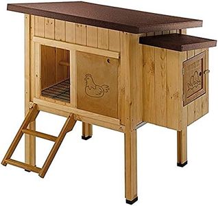 Ferplast Poulailler maisonnette pour Poules pondeuses Hen House 10 d'extérieur, en Bois FSC, pour Environ 4 Poules, Accessoires Inclus