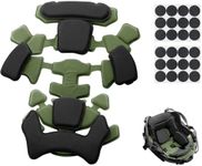 Qavctw Airsoft Tactical Helmet Padding Kit Foam Mats Insert Set Cushioning Fast Helmet Cover Pads Replaceable Fits Military Bicycle Football ACH/Fast/MICH/IBH/PASGT/USMC/Airsoft Helmets