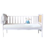 The White Willow 100% Filler Free Pure Foam Crib Baby Mattress Fits All Standard Size Cots with a Removable Washable Soft Outer Cover - Medium Firm- (48" L x 24" W x 4" H)