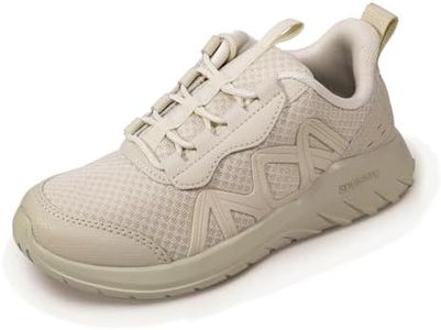 Kids Running Shoes Boys Tennis Shoes Beige Walking Girls Sneakers Size 1