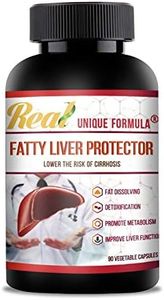 Top Liver Detox Herbal | Fatty Liver Supplement, Support and Cleanse with Unique Formula of Artichoke Leaf, Milk Thistle, Curcumin Turmeric, Buckwheat, Burdock Methionine, Betaine (90 Capsules)