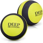 Deep Recovery 4-Inch Myofascial Release Balls (Set of 2) - Therapy Balls for Back Pain - Deep Tissue Massage Balls for Feet, Back, Neck, Legs, Arms - Trigger Point Balls, Yoga Balls