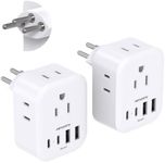 2 Pack Switzerland Travel Plug Adap