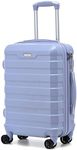 RMW Suitcase Large Medium Cabin Size | Hard Shell | Lightweight | 4 Dual Spinner Wheels | Trolley Luggage Suitcase | Hold Check in Luggage | TSA Combination Lock (Purple, Cabin 20")