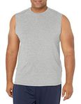 C9 Champion Men's Sleeveless Tech Tee, Comfort Gray Heather, L