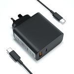 65w USB C Charger, Type C Chromebook Charger for HUAWEI MateBook D15 D14 13 12,Lenovo Thinkpad/Yoga, Hp Dell Asus Mac book pro Acer Google Chromebook Series, And More Type C Devices