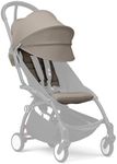 Stokke YOYO 6+ Color Pack, Taupe - Textiles Only: Seat Pad, Extendable Canopy & Zipped Back Pocket - Requires YOYO3 Frame (Sold Separately)