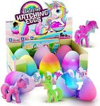 Dan&Darci Unicorn Hatching Surprise Eggs for Kids - 6 Pack - Grows 600% - Unicorn Toys for Girls & Boys Age 3-8 - Birthday Gift Ideas and Party Favors for 3+ Year Old Girl - Gifts for Ages 3 4 5 6 7 8