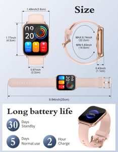RUIMEN Smart Watch – HD Touchscreen Fitness Tracker
