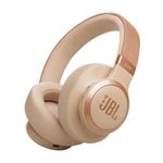 JBL Live 77ONC - Wireless Over-Ear Headphones with True Adaptive Noise Cancelling with Smart Ambient, Up to 65 Hours of Battery Life, Comfort-fit Fabric Headband & Carrying Pouch (Sandstone)