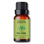 ESSENTIA EXTRACTS Tea Tree Essential Oil, Natural & Pure, 15ML, For Acne, Pimples, Scars, Skin, Face, Hair Care & Dandruff, Diffusers