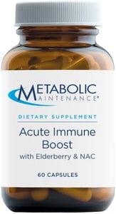 Metabolic Maintenance Acute Immune Boost - Immune Support Supplement with Vitamins D, C, Zinc - Elderberry Herbal Blend with NAC to Help Support Upper Respiratory Health (60 Capsules)