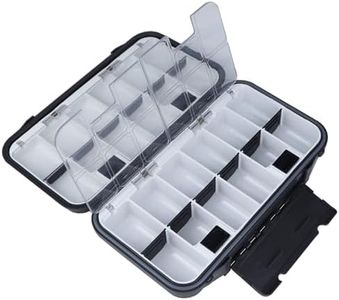 KEESHINE Small Wateproof Fishing Lure Box, Mini Tackle Box Organizer Bait Storage Case