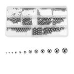 Litorange 510Pieces 11 Size 2-8MM Metric Precision Chrome Steel Assorted Loose Bicycle Bearing Ball Assortment Kit