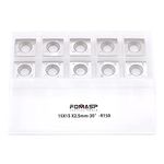 FomaSP 15mm Square with 6" Radius Carbide Cutter Inserts (15mmX15mm X2.5mm-R150) for Woodturning Roughing Tool Fit for Byrd Shelix Cutterhead,10pcs