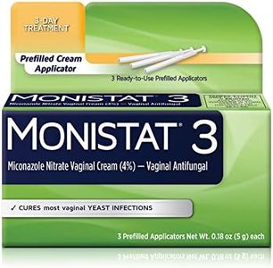 Monistat 3 Day Yeast Infection Treatment for Women, 3 Miconazole Pre-Filled Cream Applicators, 1 Pack