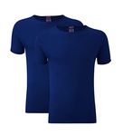 Heatwave® Pack Of 2 Men's Thermal T Shirt, Warm Underwear Baselayer, S M L XL XXL Thermals (Navy, M)