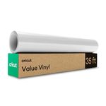 Cricut Value Permanent Vinyl, White (12in x 35ft)