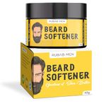 RUBAB MEN Beard Softener Cream for Men - 40g| Enriching Beard Balm Infused with Shea Butter, Avocado, Olive & Aloe Extract| No More Beard Itch!