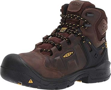 KEEN Utility Men's Dover 6inch Composite Toe Waterproof Industrial Work Boots, Earth/Black, 9