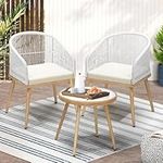 Livsip 3pcs Rattan Bistro Set Outdo